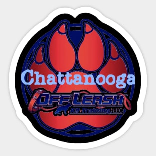 Olk9chatt Paw print logo Sticker